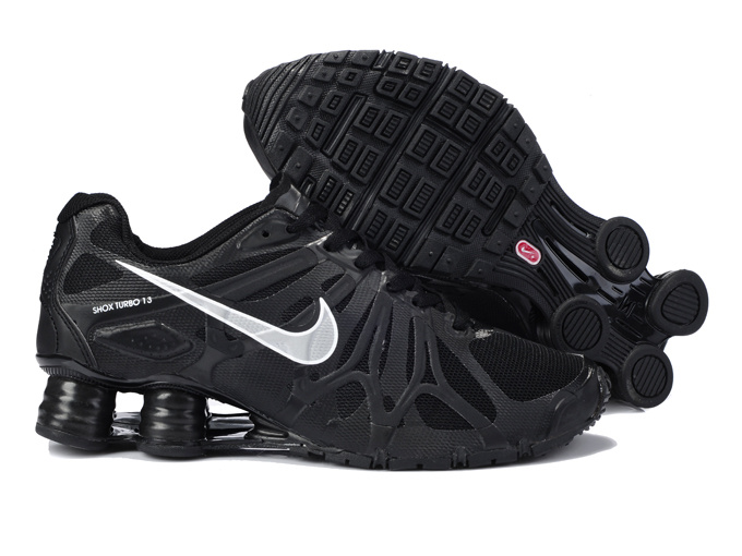 Nike Shox Turbo+13 All Black White Shoes