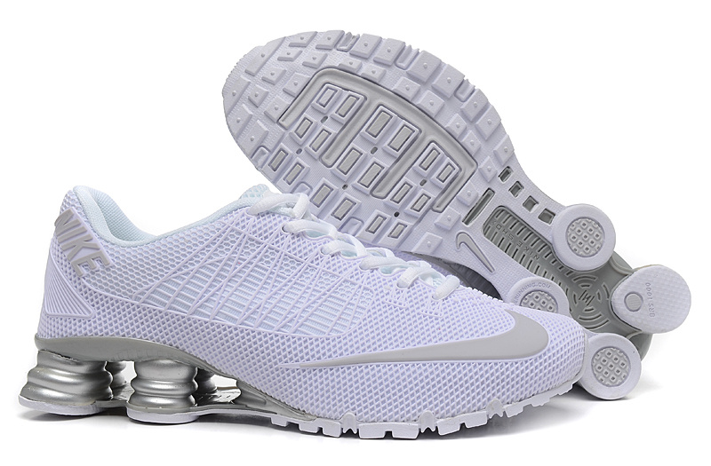 Nike Shox Turbo 21 All White Grey Shoes