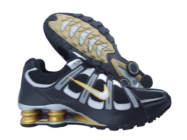 Nike Shox Turbo Men's Shoes Dark Blue White Gold - Click Image to Close