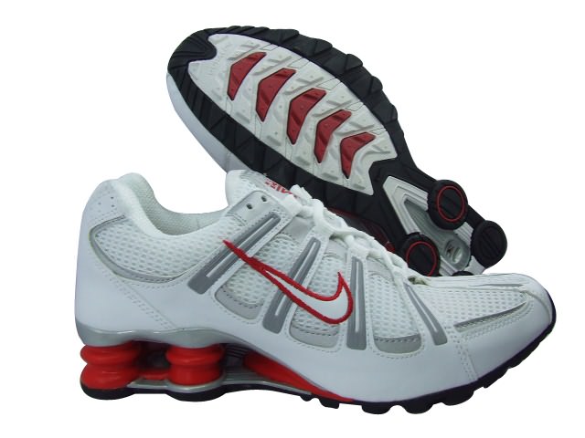 Nike Shox Turbo Men's Shoes White Grey - Click Image to Close