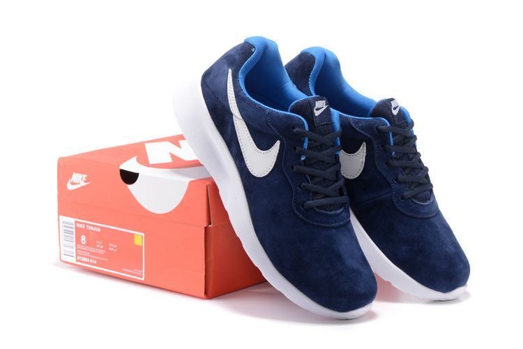 Nike Tanjun Deep Blue White Running Shoes