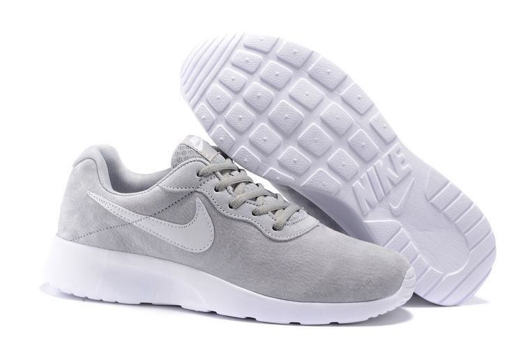 Nike Tanjun Grey White Running Shoes