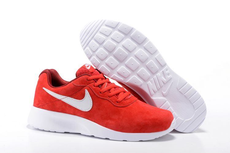 Nike Tanjun Red White Running Shoes