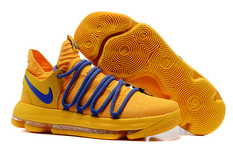 Nike Zoom KD 10 EP Yellow Blue Shoes