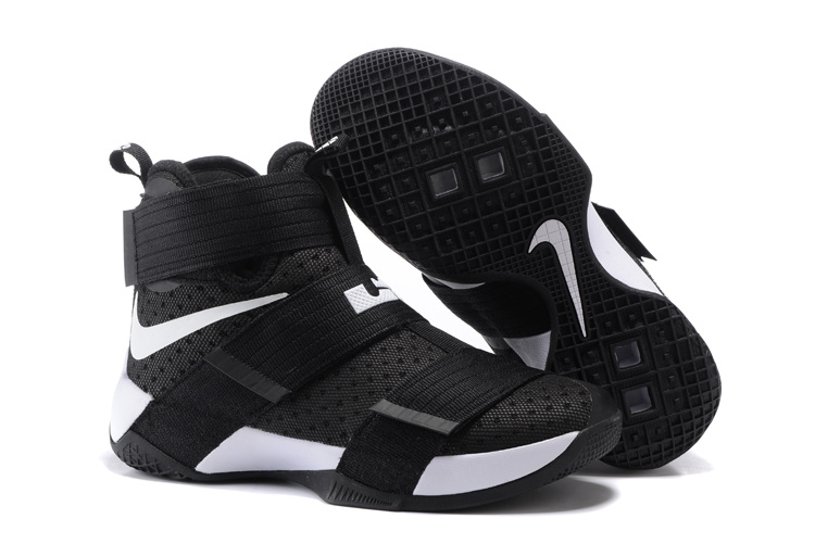 Nike Zoom Lebron Soldier 10 Black White Shoes