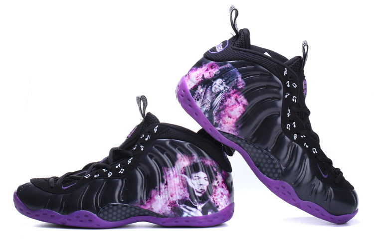 Classic Nike Air Foamposite One Black Purple Shoes