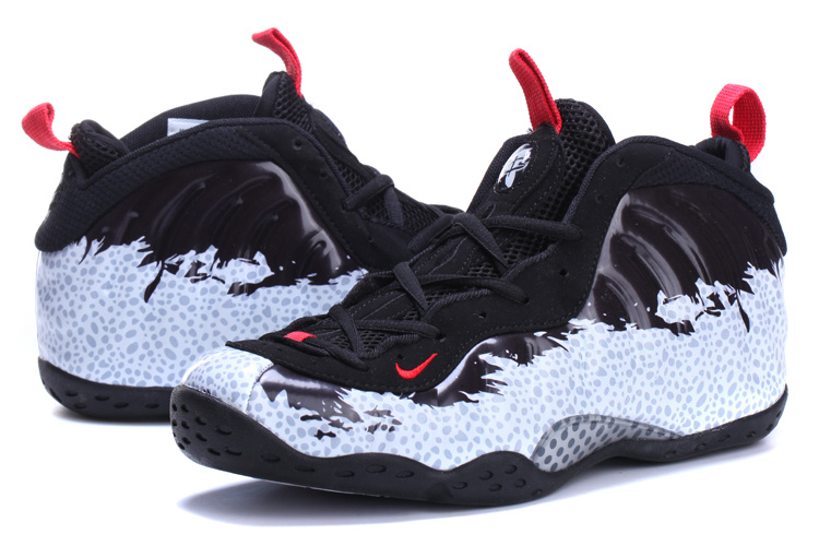 black white and red foamposites