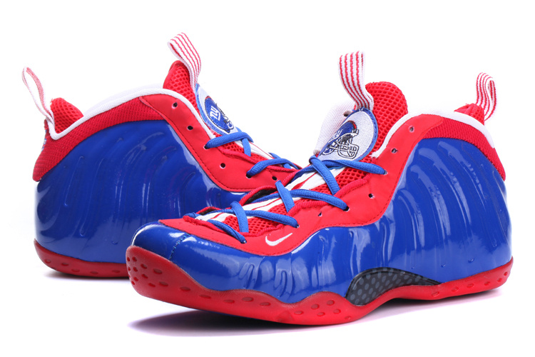 white blue and red foams