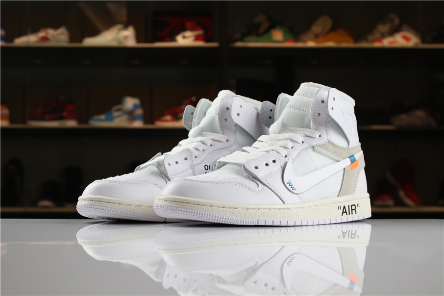 Off White x Air Jordan 1 White - Click Image to Close