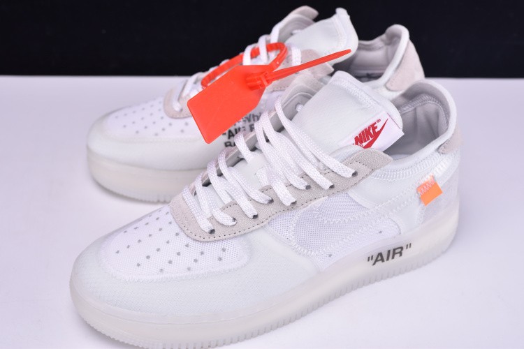 Off White x Nike Air Force 1 Low Ghosting White Sail