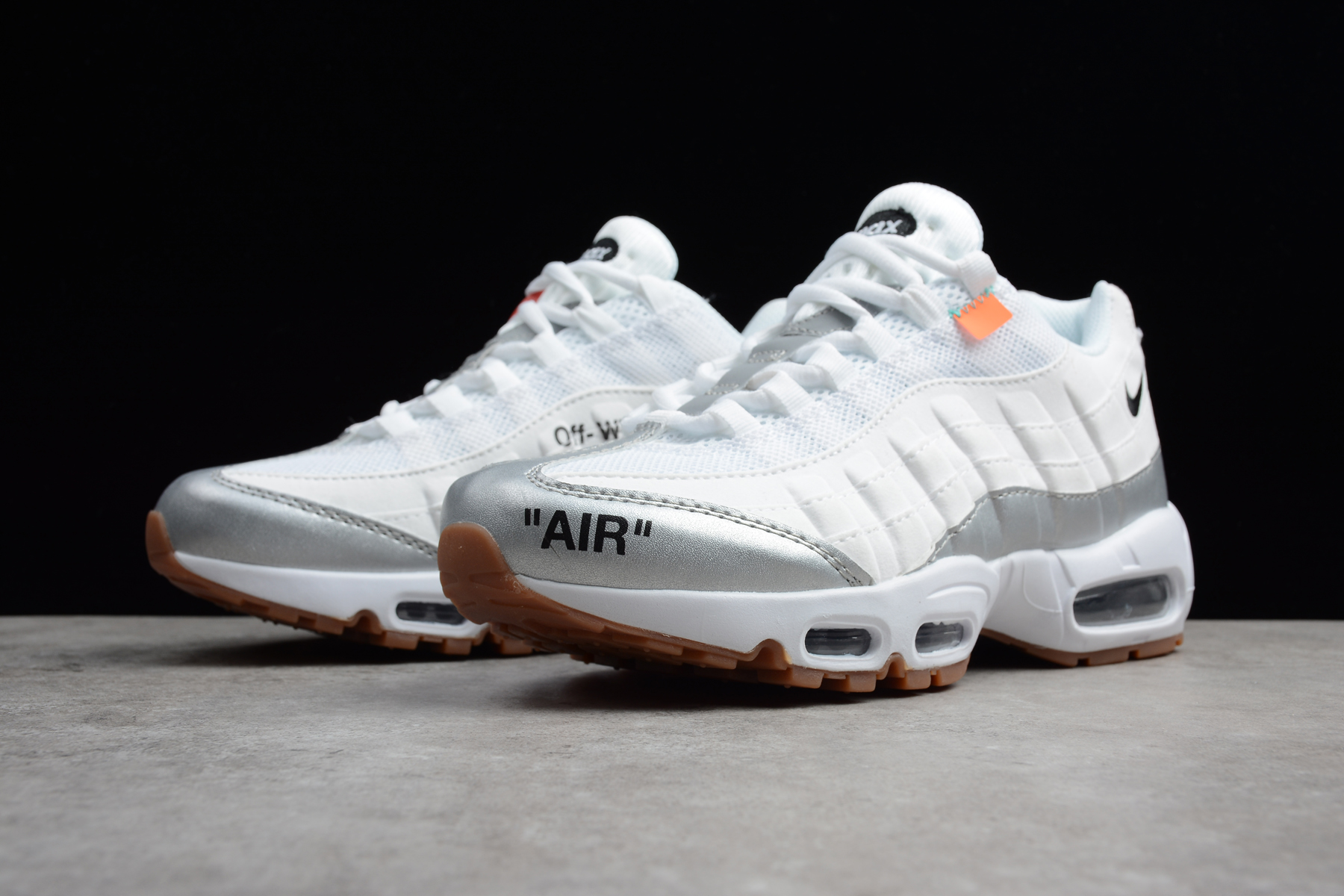 Off White x Nike Air Max 95 White Silver