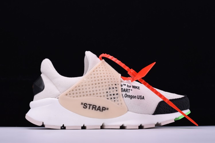 Off White x Nike La Nike Sock Dart White Black