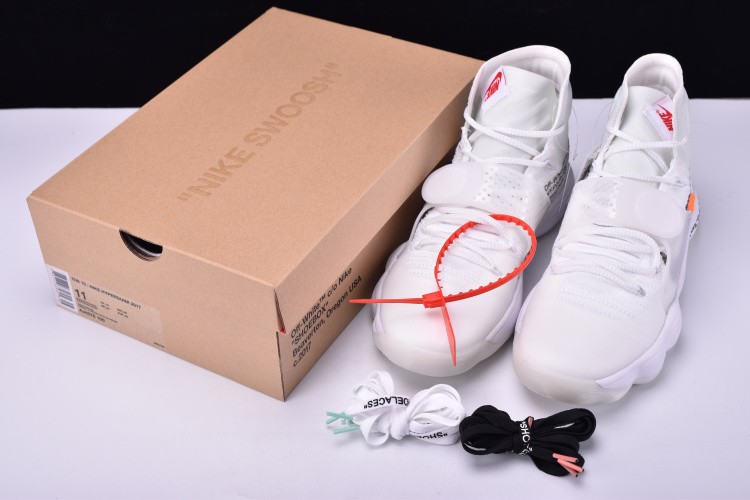 Off White x Nike REACT Hyperdunk 2017 Flyknit Triple White