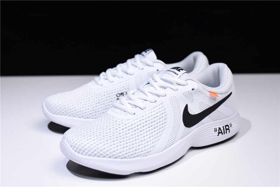 Off White x Nike Revolution 4 White Running Shoes