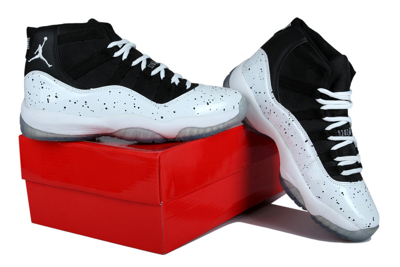 2014 Nike Air Jordan 11 Black White Shoes
