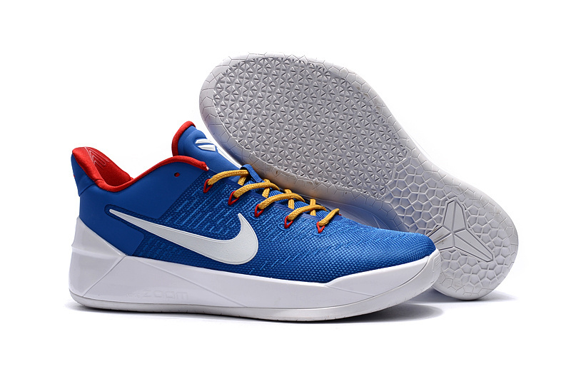 Official Nike Kobe Bryant 12 Blue Yellow Red Shoes