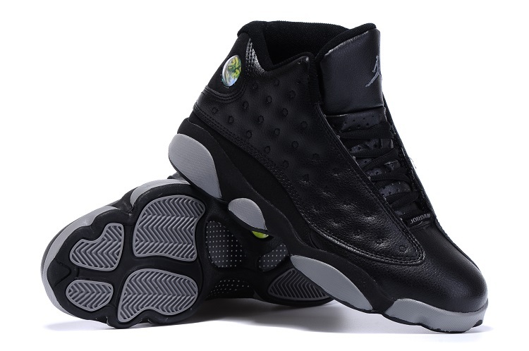 jordan 13 black and grey