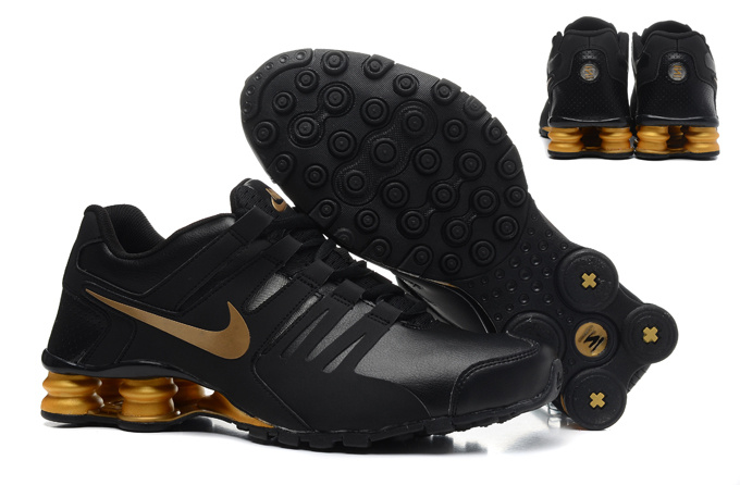 Real Men Nike Shox Current Black Gold