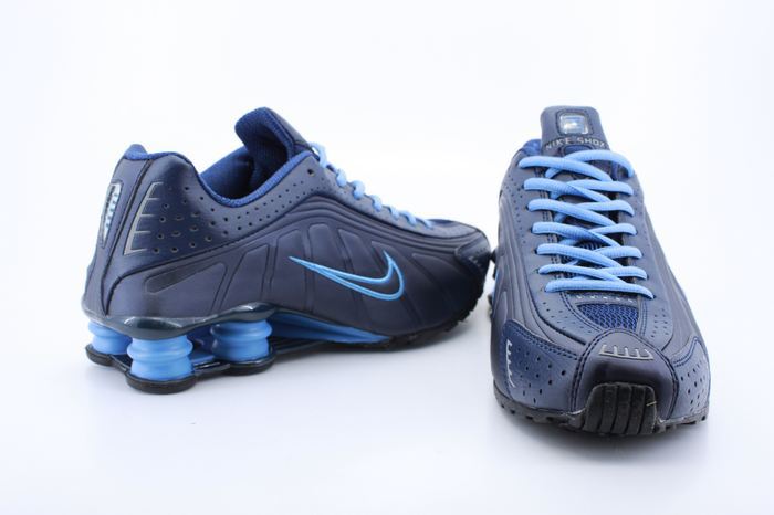 Real Nike Shox R4 Sea Blue