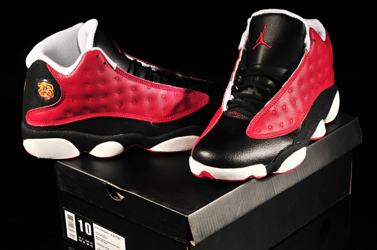 Retro Jordan 13 Red Black White Shoes