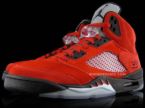 Nike Air Jordan 5 Raging Bull Pack Varsity Red Shoes - Click Image to Close