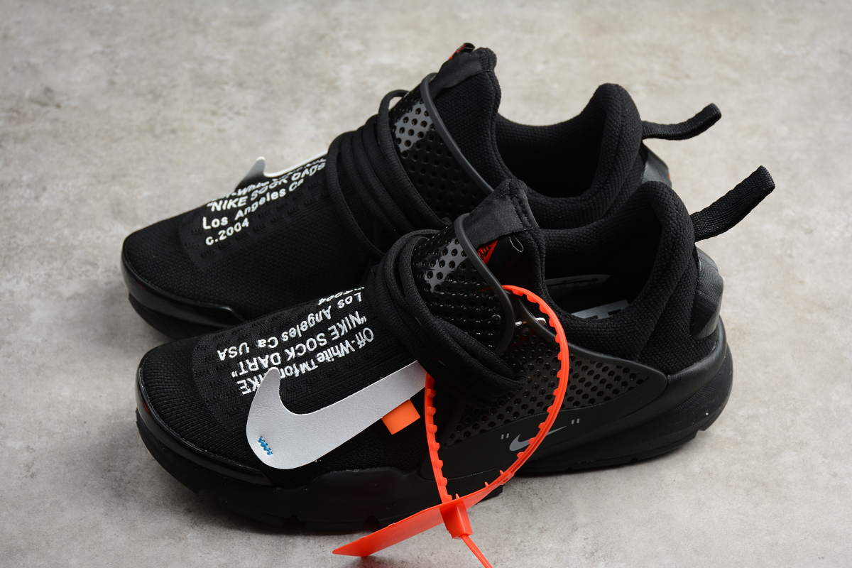 Virgil Abloh Off White x Nike Sock Dart In Black