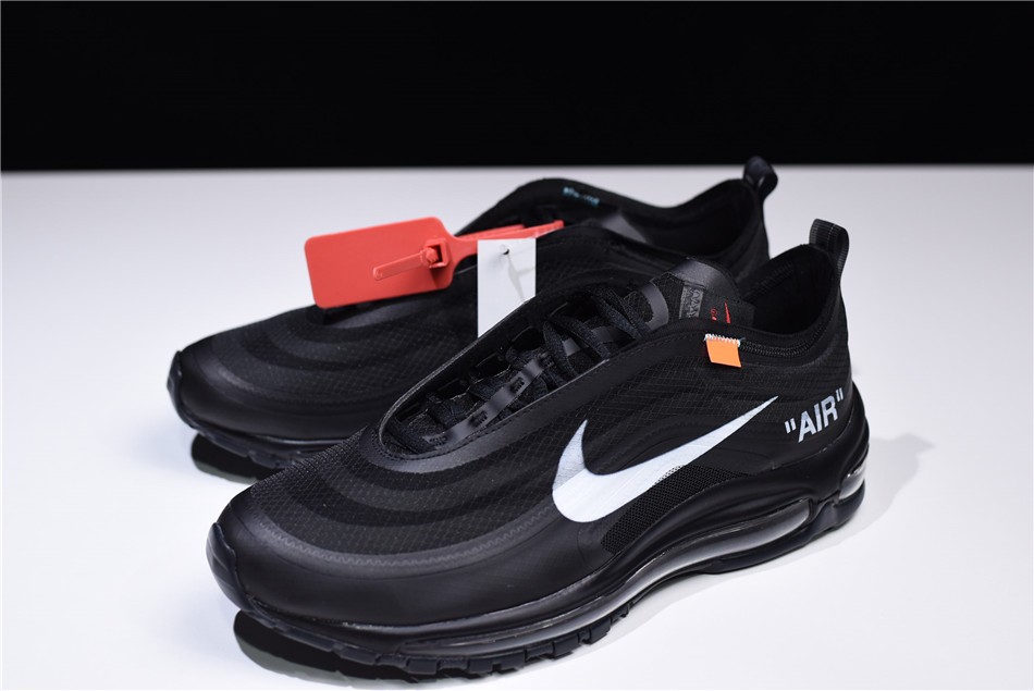 Virgil Ablohs Off White x Nike Air Max 97 OG Black Cone Black White