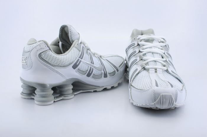 White Grey Nike Shox Turbo Shoes For Men