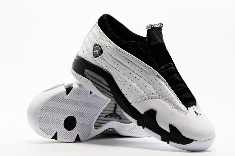 Women's Nike Jordan 14 Retro White Black Shoes