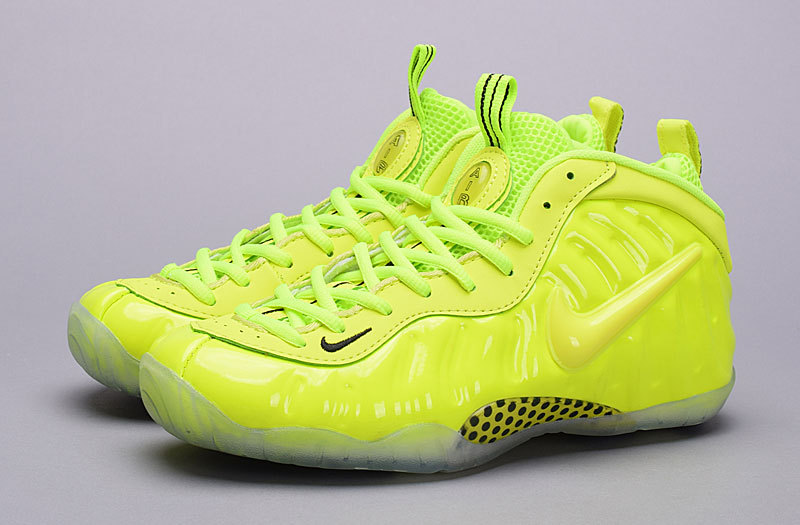 Women Nike Air Foamposite One All Fluorscent Green Shoes