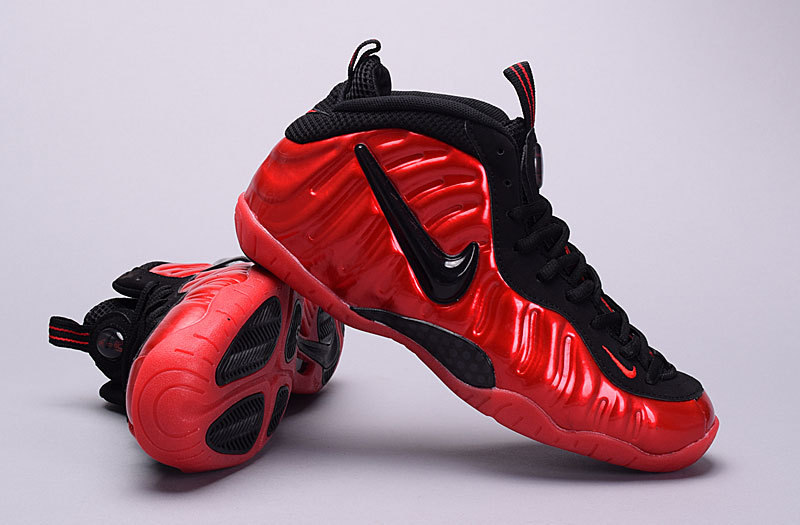 Women Nike Air Foamposite One Metalic Red Black Shoes