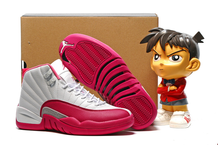 Women Nike Air Jordan 12 GS Dynamic Pink Shoes