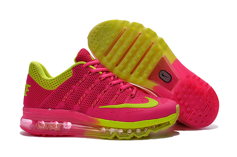 Women Nike Air Max 2016 Pink Red Fluorscent Shoes