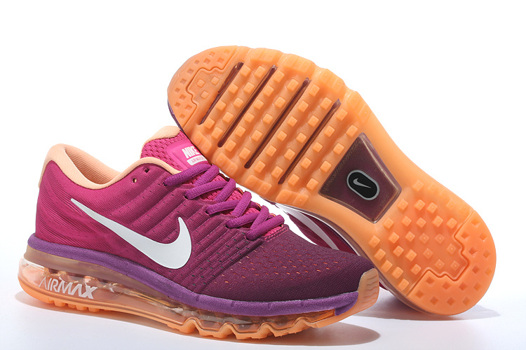 Women Nike Air Max 2017 Peach orange White Shoes