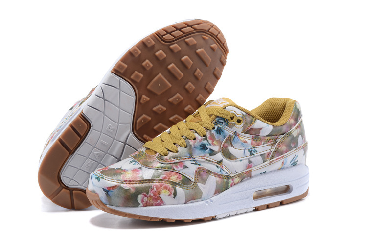 2016 Women's Nike Air Max 87 Follower Print Yellow White