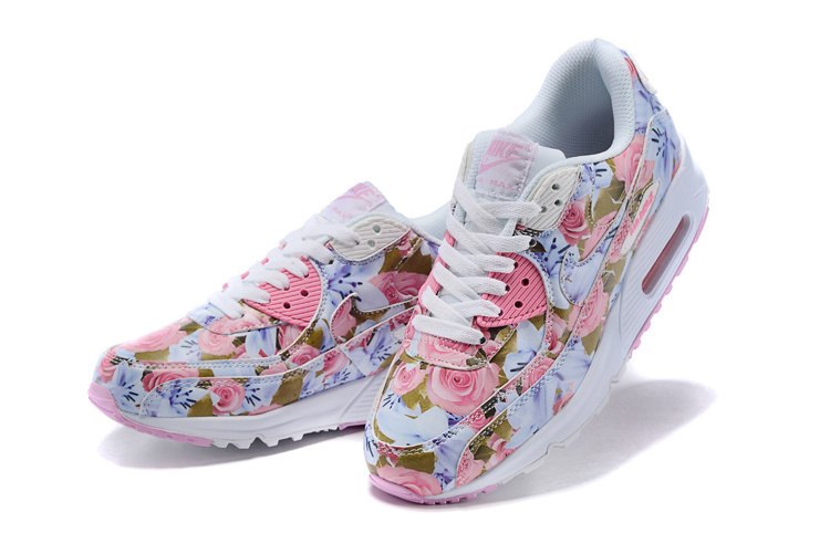 2016 Women's Nike Air Max 90 Follower Print Pink White 2016 Women's Nike Air Max 90 Follower Print Pink White