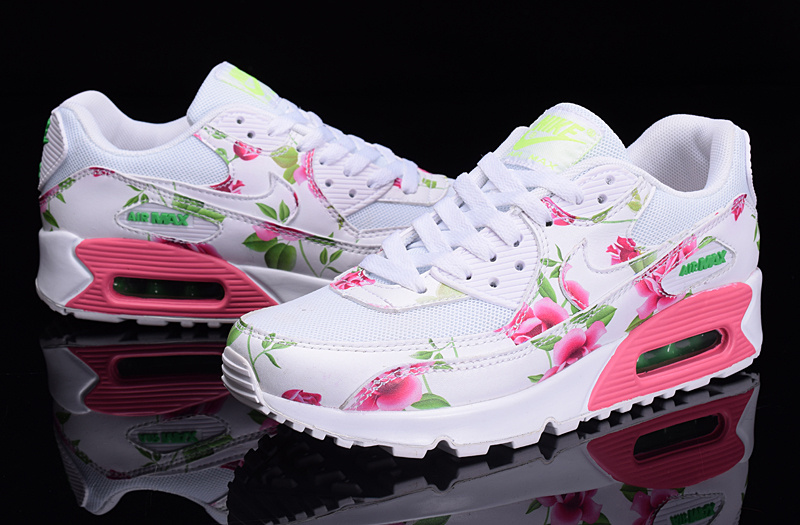 2016 Women's Nike Air Max 90 Follower Print White Pink 2016 Women's Nike Air Max 90 Follower Print White Pink