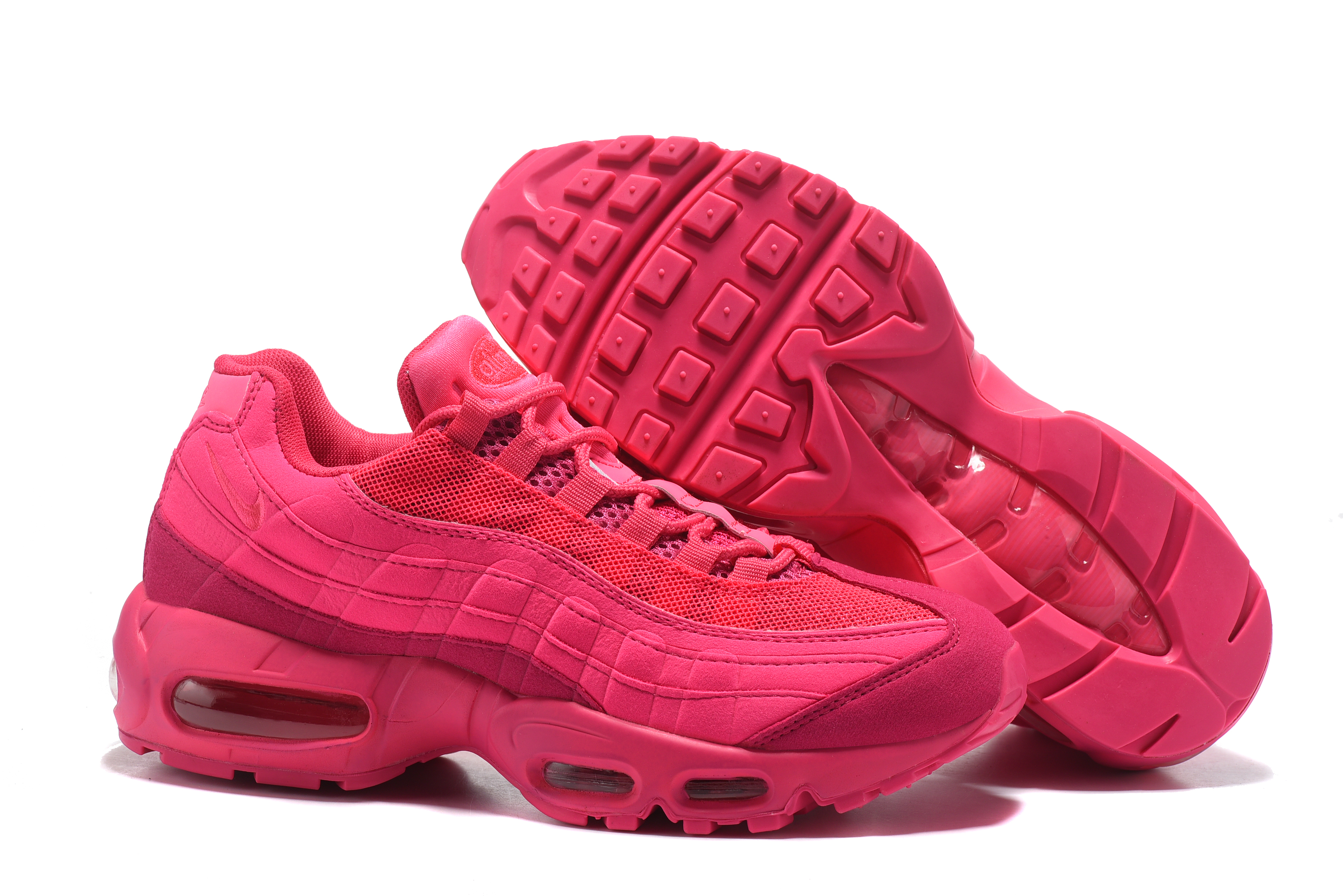 Women Nike Air Max 95 All Red Shoes