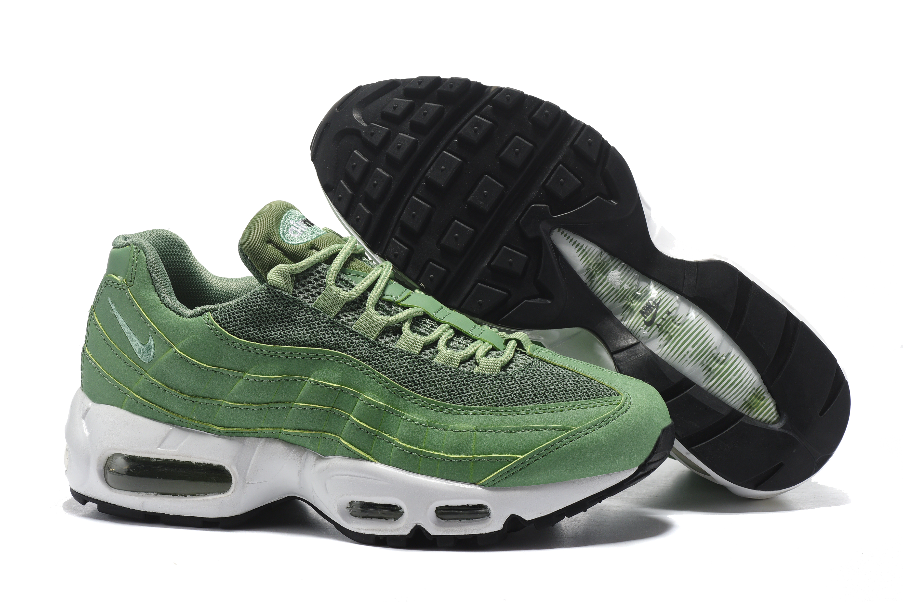 Women Nike Air Max 95 Green White Shoes
