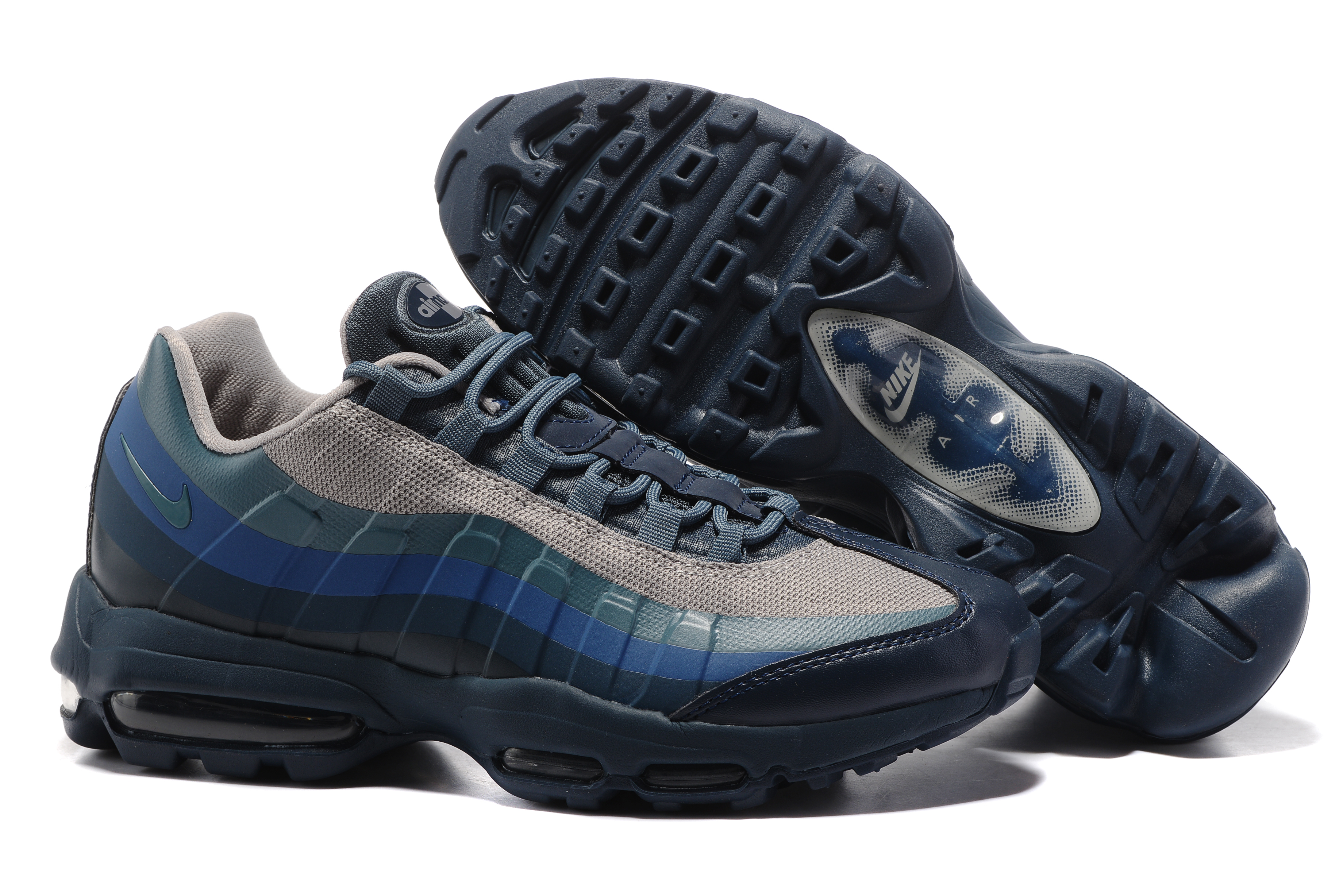 Women Nike Air Max 95 Grey Blue Shoes