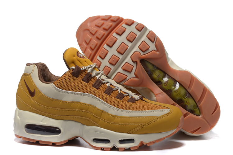 Women Nike Air Max 95 Yellow Grey Shoes