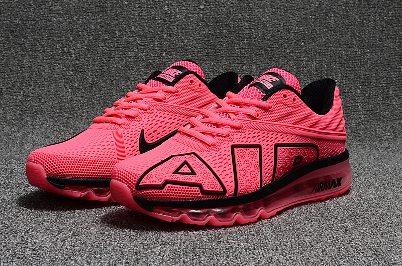 Women 2017 Nike Air Max Flair Pink Black