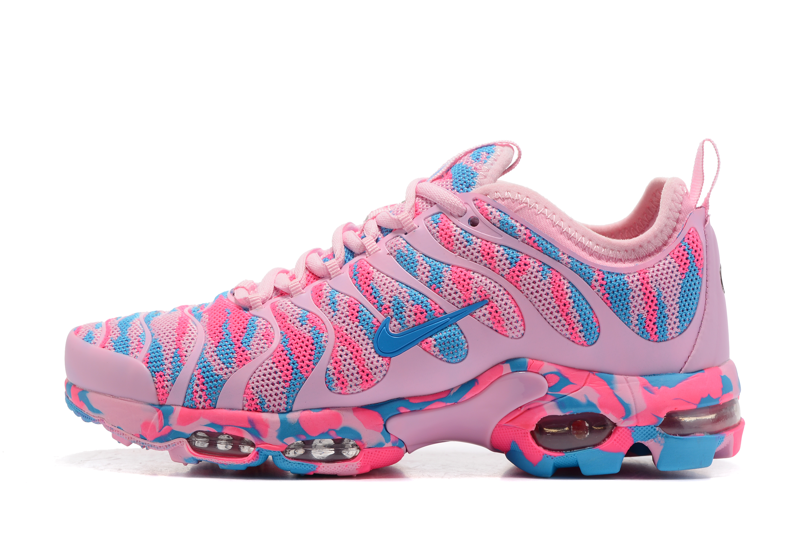 Women Nike Air Max Plus TN Camo Pink Blue Shoes