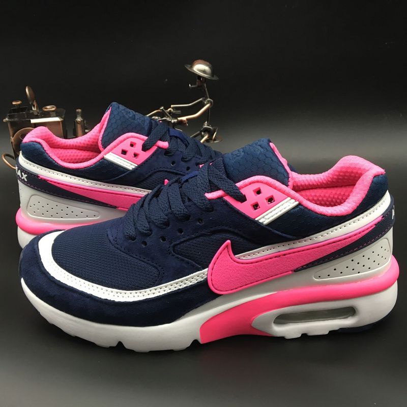 Women Nike Air Max Premium BW Deep Blue Pink White Shoes