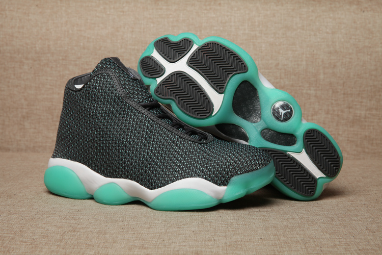 Women Nike Jordan Horizon AJ13 Dark Grey Hyper Turquoise Shoes