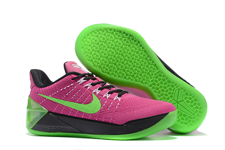 Women Nike Kobe A.D Flyknit Purple Green Black Shoes