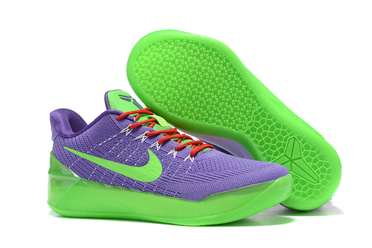 Women Nike Kobe A.D Flyknit Purple Green Shoes