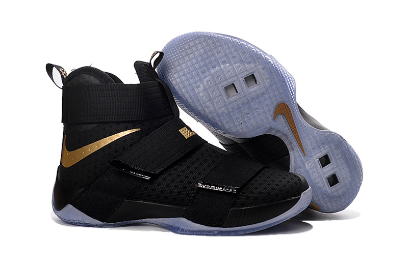 lebron soldier black gold