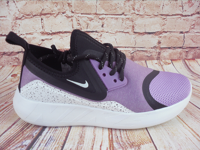 Women Nike Lunarcharge Premium LE Purple Black White Shoes