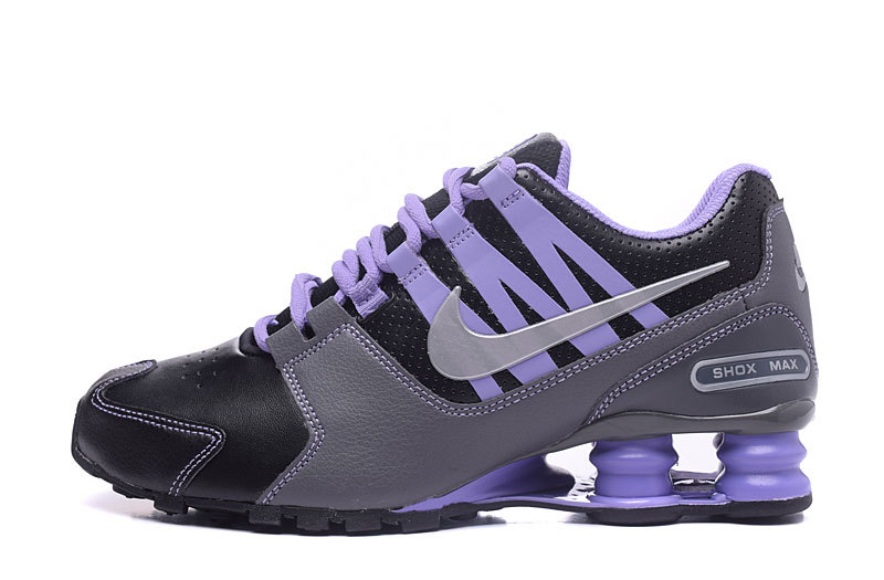 Women Nike Shox Avenue Black Purple Shoes
